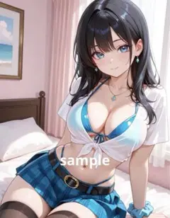 ※A4対応 AIイラスト 美女 L版サイズ 1点物 D100