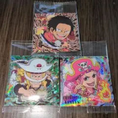 ワンピース大海賊シールウエハースLOG.12ロジャー　ニューゲート　リンリン