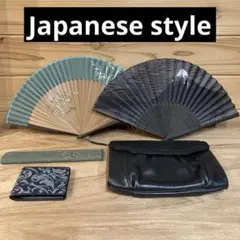 Japanese style 扇子 財布 TOHPO クラッチバック 男女兼用