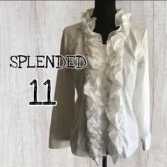 SPLENDED トップス フリルブラウス 長袖 フォーマル 11号/USED
