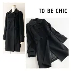 Cj28 TO BE CHIC トゥービーシック ウールコート ミドル丈コート