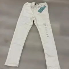 新品タグ付き　GU エクストラストレッチデニムレギンスパンツ 110 ホワイト