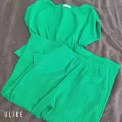 ブランシェス branshes セットアップ 110cm グリーン ダンス