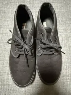 【ほぼ新品】UNIQLO U ブラック スニーカー 25.0cm 黒