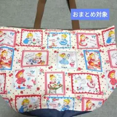 ●超ドでか●可愛い女の子柄バケツ型エコバッグ