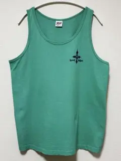 80's anvil 緑のタンクトップ local motion ビンテージ品