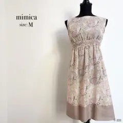 mimica ペイズリー柄 ノースリーブ ワンピース Mサイズ