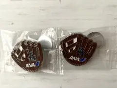 【非売品】ANA ロサンゼルス ドジャース グローブ型　ピンバッジ
