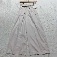 新品未使用【SENSE OF PLACE】ハイウエスト ワイドパンツ F