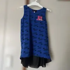 POMONA KISSノースリーブワンピース 青色 Love Energy