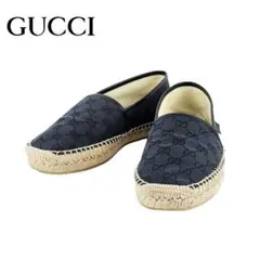 未使用 グッチ GUCCI GG キャンバス エスパドリュ スニーカー