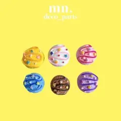 【1つ25円】デコレーションパーツ　カラフル　可愛い　アイス