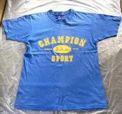 美品　Champion 青 Tシャツ　M