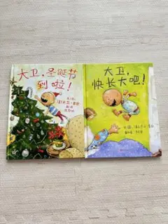 中国語絵本「大卫圣诞节+大卫快长大」