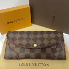 良品 ルイヴィトン ポルトフォイユ カイサ ダミエ 長財布