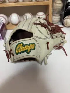 クランプス　硬式用グローブ　キャメル　内野用
