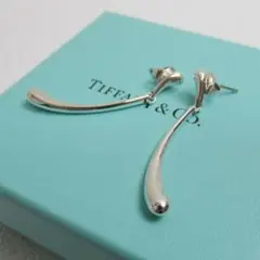美品!! Tiffany ティアドロップ ピアス 両耳 ティファニー