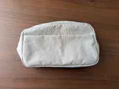 無印良品　リンクルナイロン　大きく開くポーチ　ピンク
