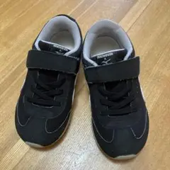 ミキハウス ミズノ黒 スニーカー　18.5