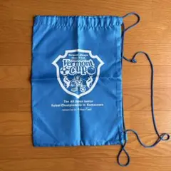 Vermont Cup 巾着袋 青