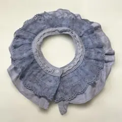 juo くすみブルー　スタイ　つけ襟