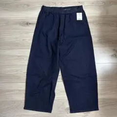 新品　ハルメク　コクーンパンツ LLサイズ　インディゴデニム　股下68センチ