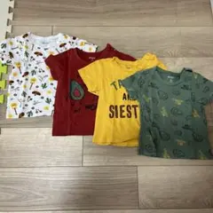 カラフルTシャツ4枚セット 95cm以下