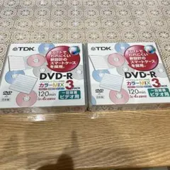 ラストセールTDK DVD-Rカラーミックス3枚セット×2(1842)