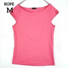 【ROPE】ロペ ノースリーブカットソー タンクトップ Tシャツ ピンク M
