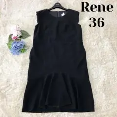 未使用タグ付き✨Rene お裾フリル 膝丈 ワンピース カメリアスライダー