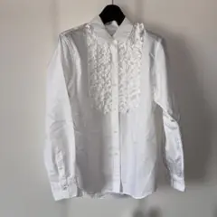 最終価格！メーカーズシャツ鎌倉❤︎フリル付き白シャツ⭐︎超美品！