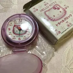 キティちゃんさくらんぼトラベルクロック1999年新品未使用品