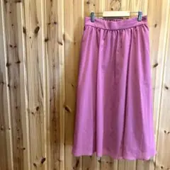 【ティアラ】スカート　フレア　裏地付き　ポケット付き　大人可愛い　ピンク系