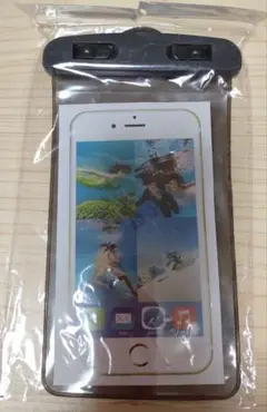 【新品未使用品】完全防水スマホケース ブラック 　匿名配送