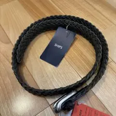 SHIPS シップス　天然皮革 ブラックベルト 30