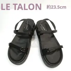 LE TALON ジェムピース　ビジュー　サンダル Мサイズ　ブラック