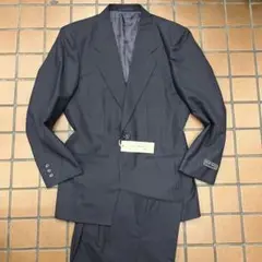 新品☆定価4.6万 Y5 M相当 ネイビー系 シングルスーツ ヴィンテージスーツ