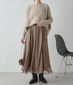 美品！コラージュガリャルダガランテ　ベージュ フレアロングスカート