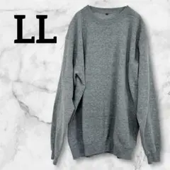 一点物✨トレーナー　【LL】　クルーネック スウェット　グレー　パジャマ　大きい