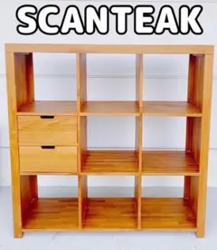 スキャンティーク 木製ブラウンシェルフ 6つの収納スペース 2025年最新】SCANTEAK 棚・ラック・シェルフの人気アイテム