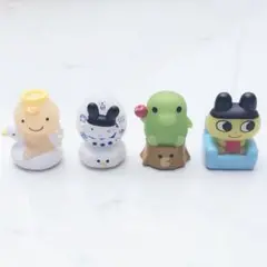 たまごっちライトマスコット ガチャ4点 コンプリート 台紙付き