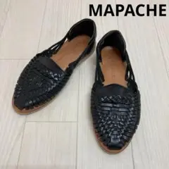 MAPACHE マパシェサンダル　レザー　フラットシューズ　23.5㎝ 37 MAPACHE マパシェサンダル レザー フラットシューズ 23.5