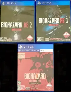 nabura17様専用 PS4 バイオハザードre2、re3、7