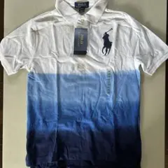 RALPH LAUREN ポロシャツ グラデーションブルー　150