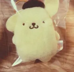 最安値　サンリオ　ふわもこワッペンこれくしょんマスコット②　ポムポムプリン