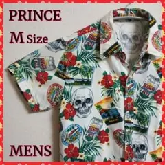 【PRINCE】アロハシャツ　かりゆしウェア　半袖　ハワイ　✨美品✨