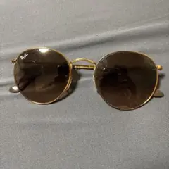 Ray-Ban ゴールドラウンドサングラス