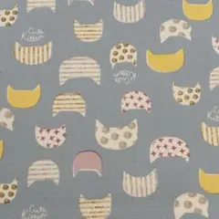 綿プリント　オックス　KOKKA ねこ柄