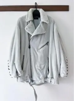G.V.G.V FAUX FUR LACE UP BIKER JACKET