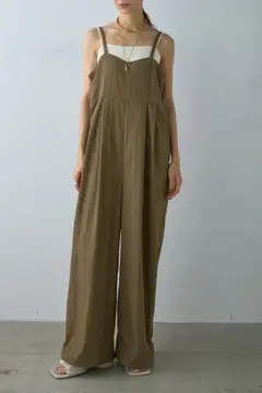 新品タグ付き❣️リネンライクビスチェ風サロペット オーバーオール ESICA